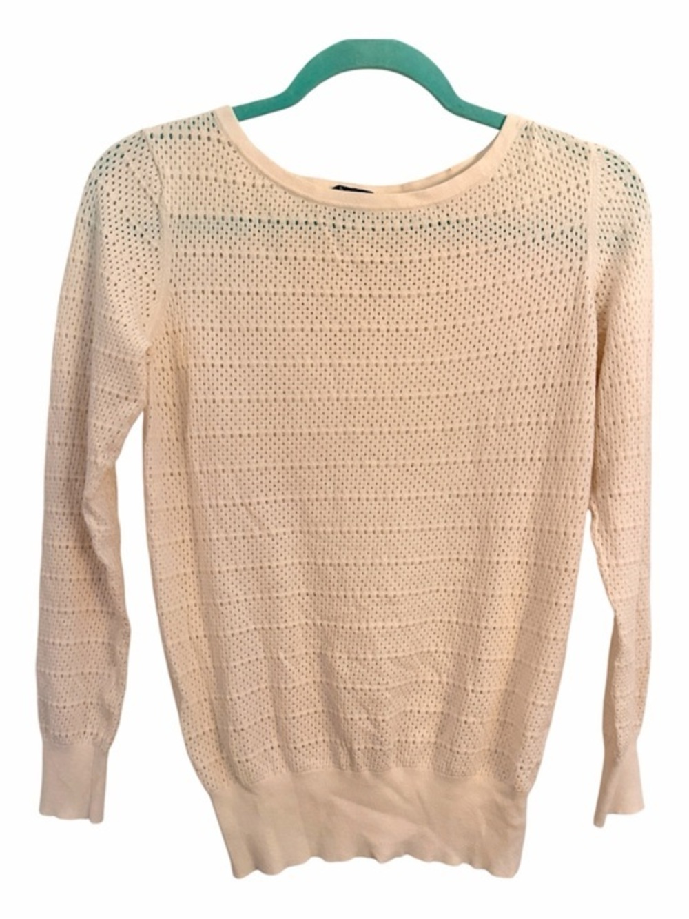THEORY SP Kristaly Dream Cream Open Knit Sweater